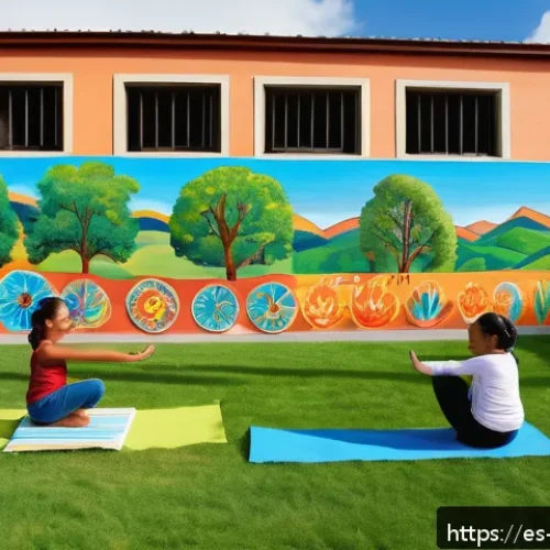 Home 31 GNH 행복경제와 사회적 안전망 - A vibrant Latin American community center filled with diverse people of all ages engaging in cultura...