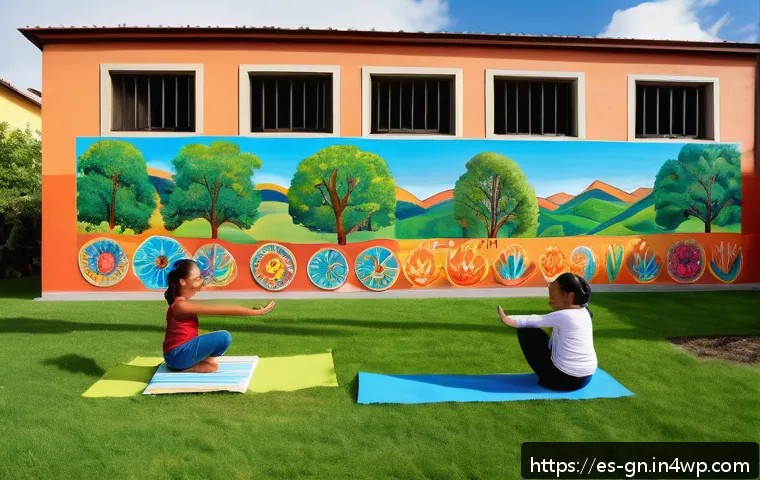 GNH 행복경제와 사회적 안전망 - A vibrant Latin American community center filled with diverse people of all ages engaging in cultura...
